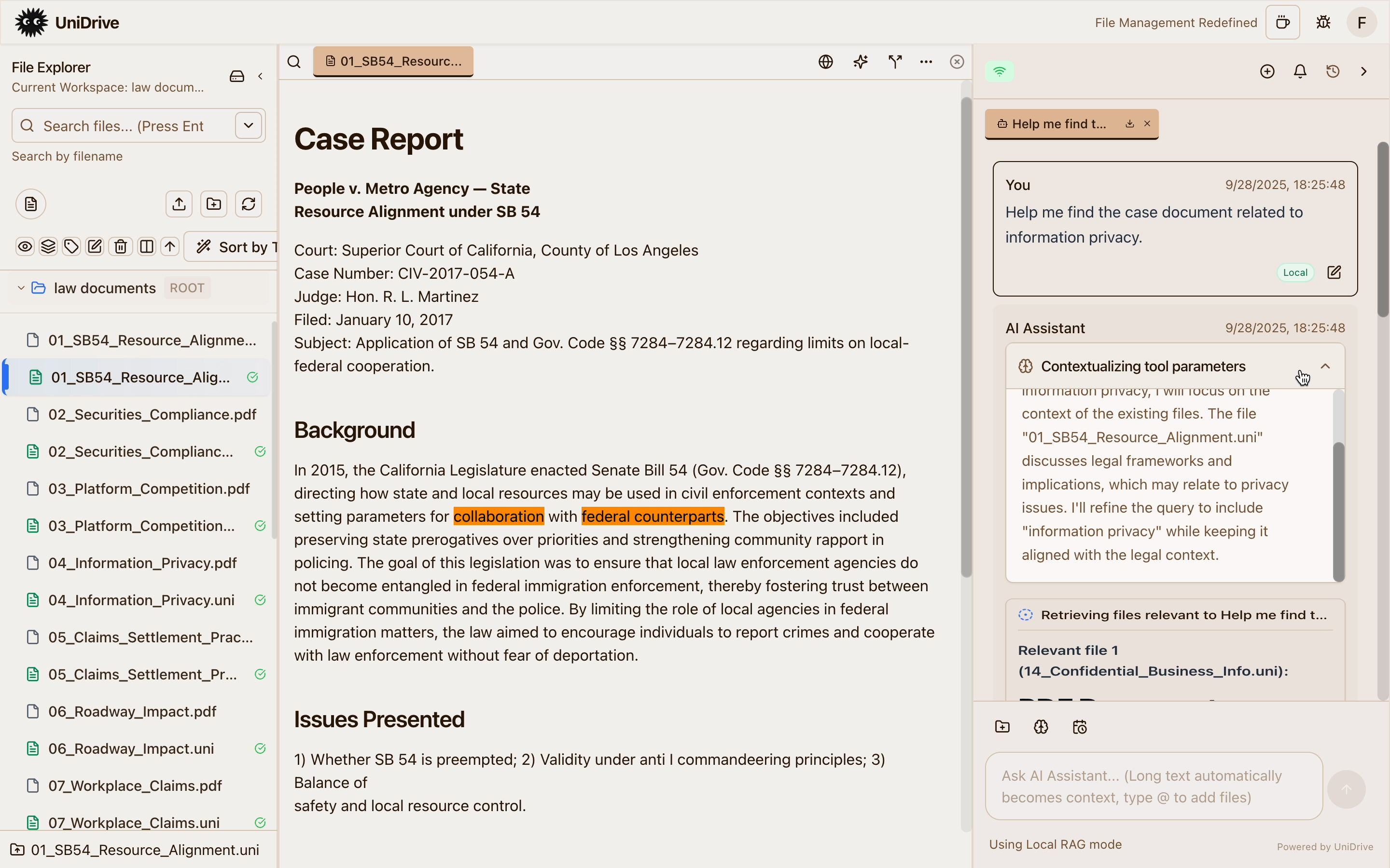 RAG Search Interface